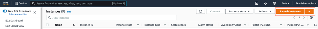 Launch EC2 instance